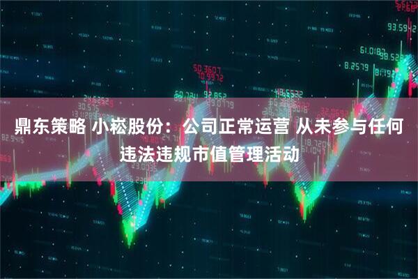 鼎东策略 小崧股份：公司正常运营 从未参与任何违法违规市值管理活动